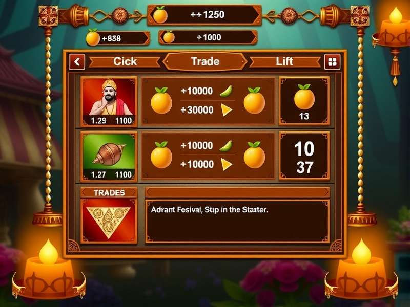 Niagara Nutmeg Blitz gameplay screenshot showing nutmeg trading interface